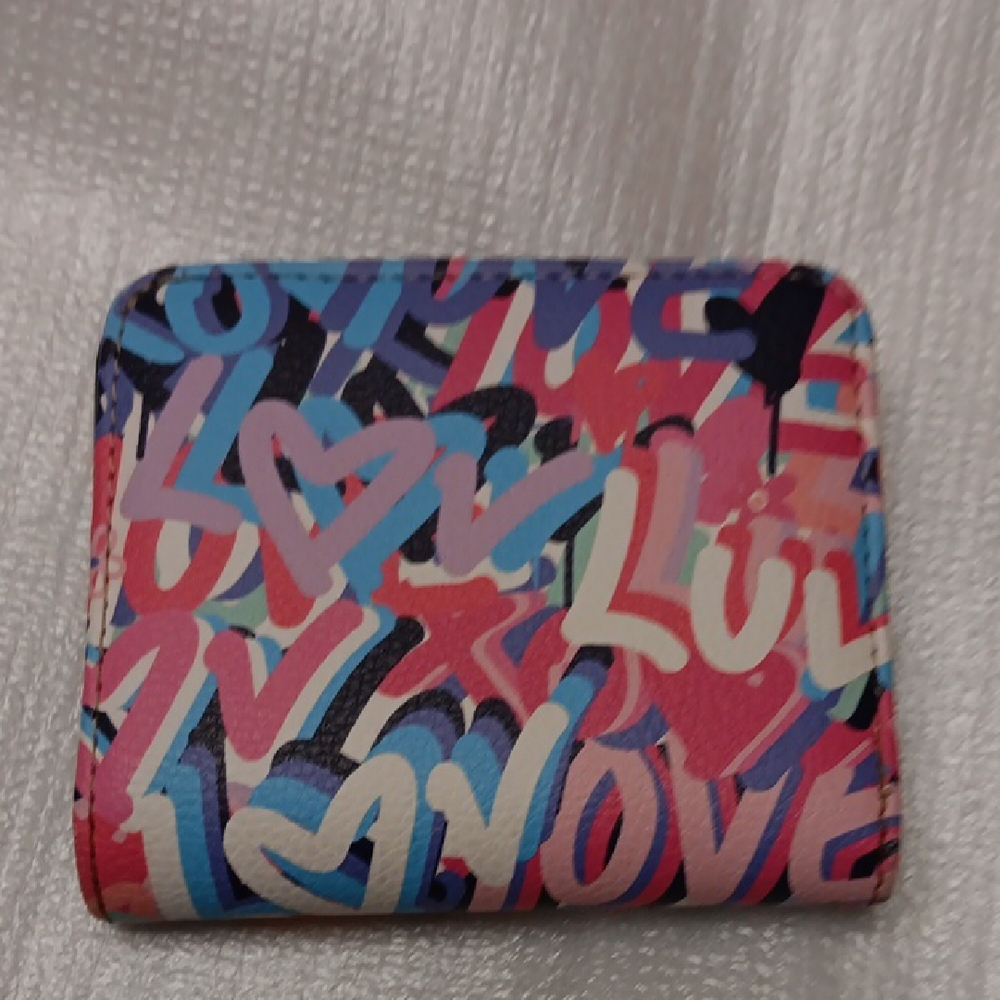 LUV Betsey By Betsey Johnson Multicolor Graffiti Wallet
